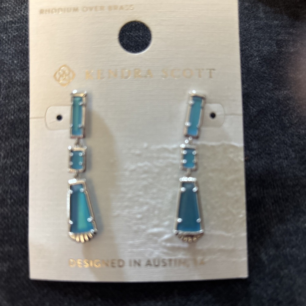 Kendra Scott Serena Linear Earrings 14K Over Brass